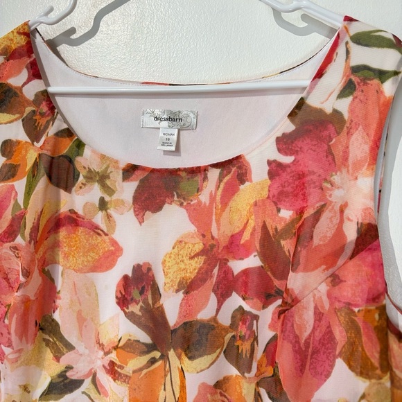 🎉4/30$🎉 Dressbarn Floral Ruffle Dress - Size 16 - Picture 2 of 5